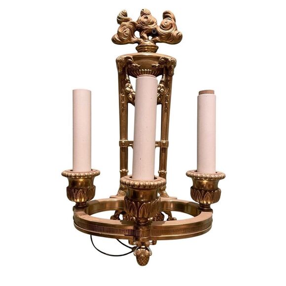 French Gilt Bronze Sconces - Picture 1 of 8